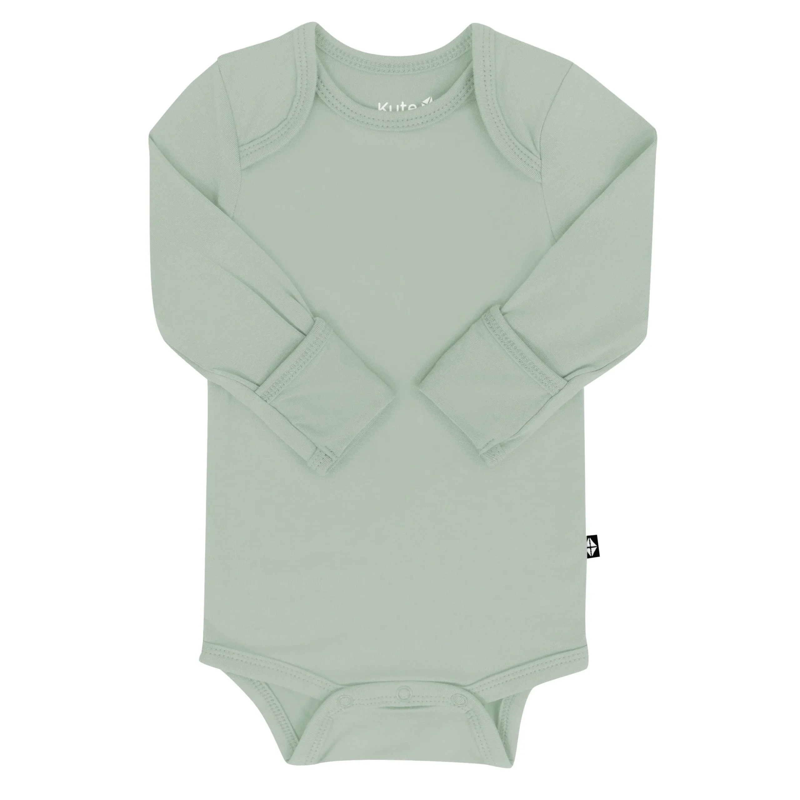 Sale Kyte Baby Long Sleeve Bodysuit in Thyme