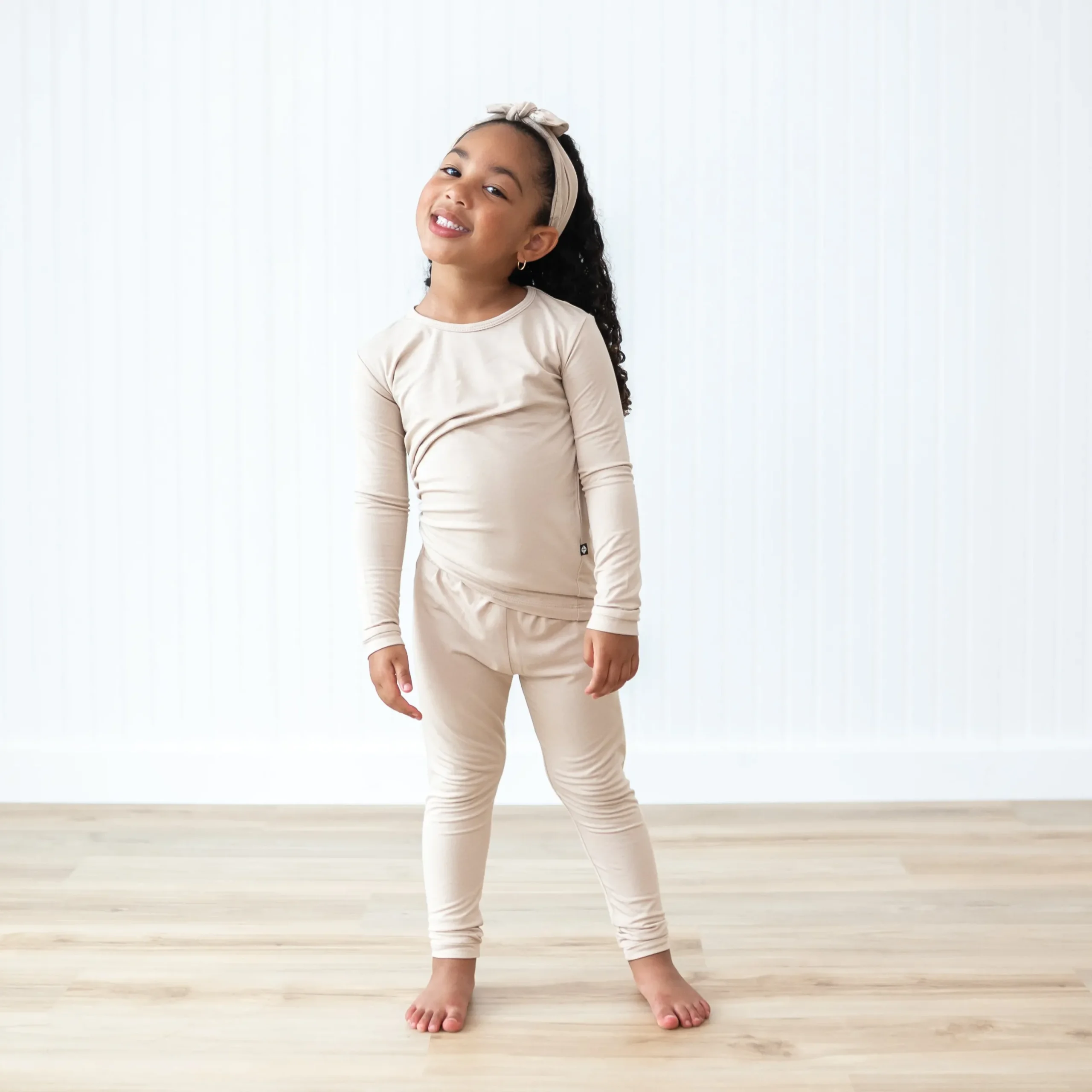 Hot Kyte Baby Long Sleeve Pajamas in Bisque