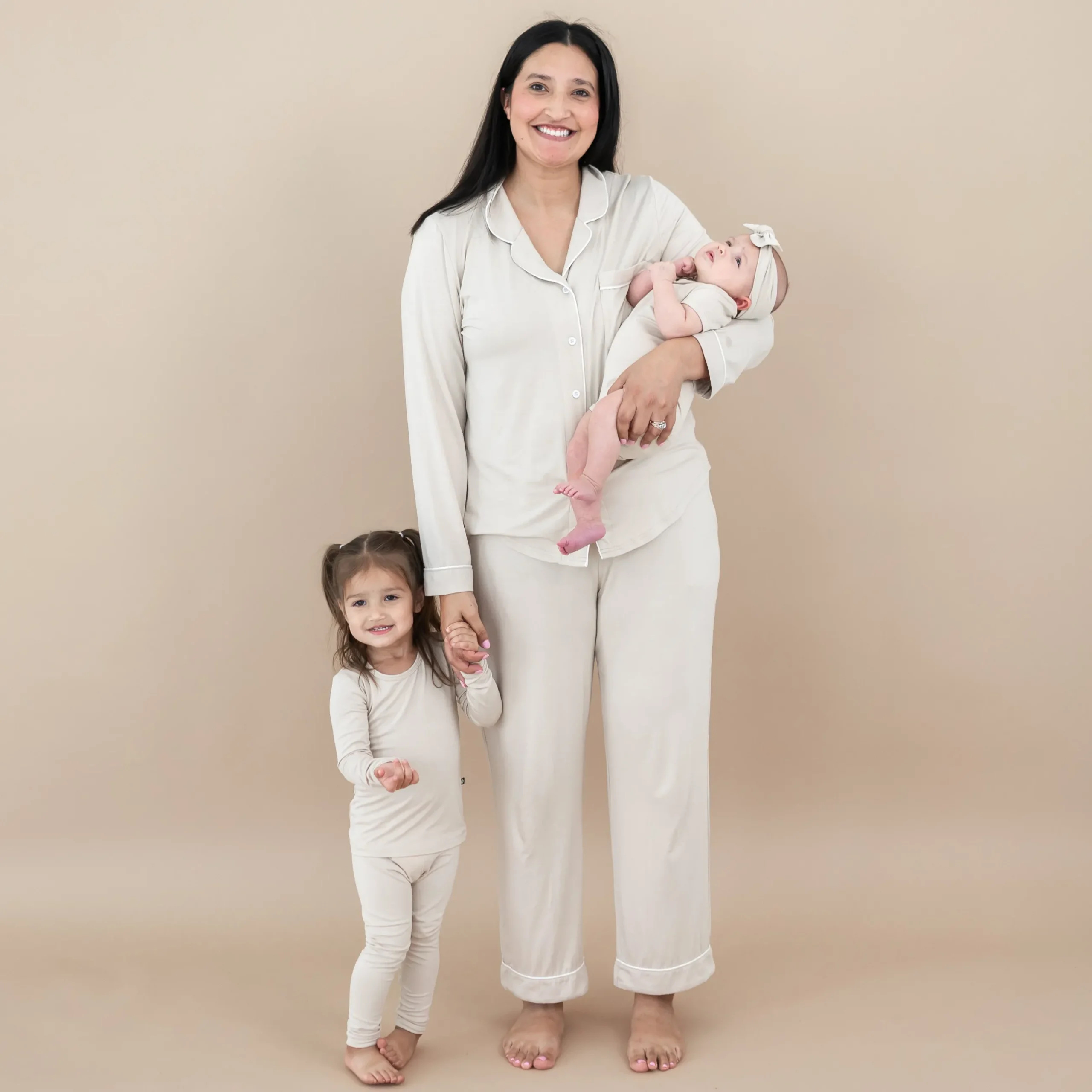 Hot Kyte Baby Long Sleeve Pajamas in Bisque