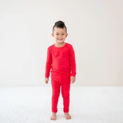Clearance Kyte Baby Long Sleeve Pajamas in Cardinal