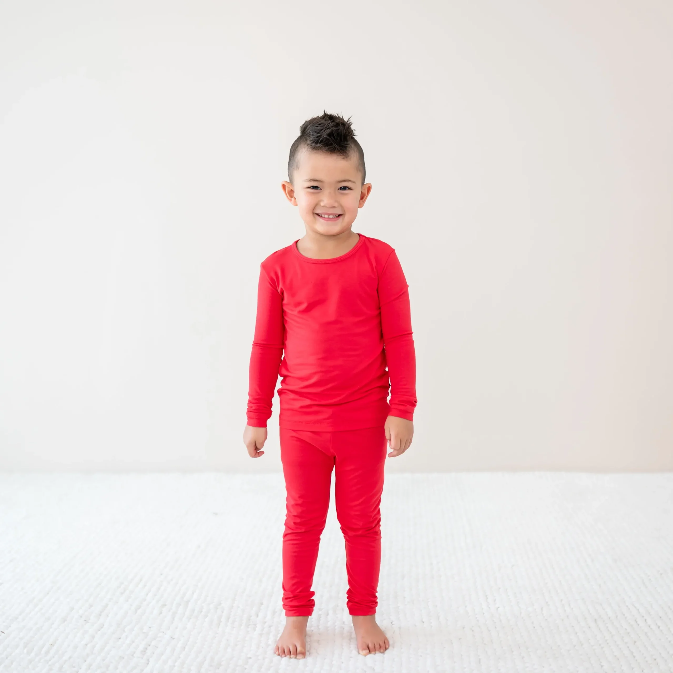 Clearance Kyte Baby Long Sleeve Pajamas in Cardinal