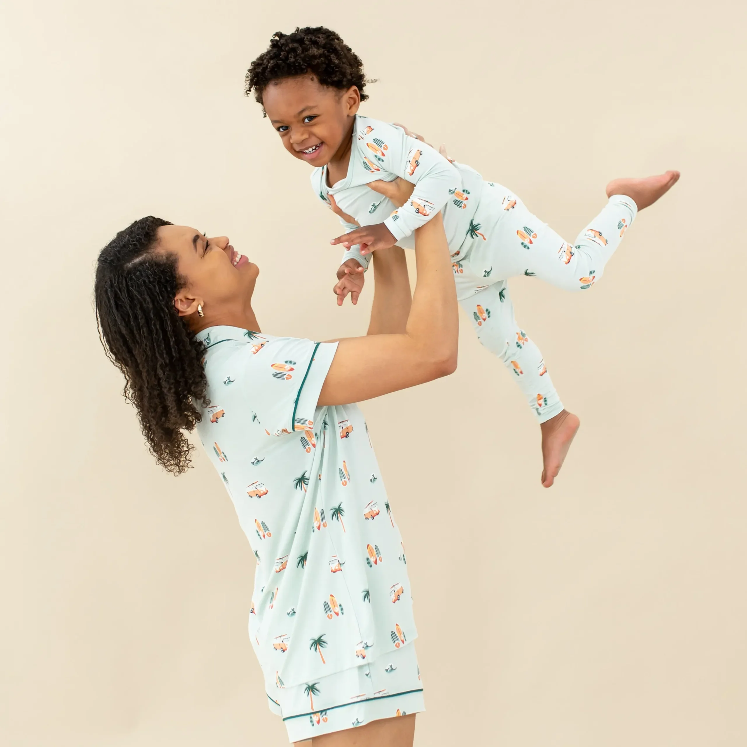 New Kyte Baby Long Sleeve Pajamas in Dew Surf