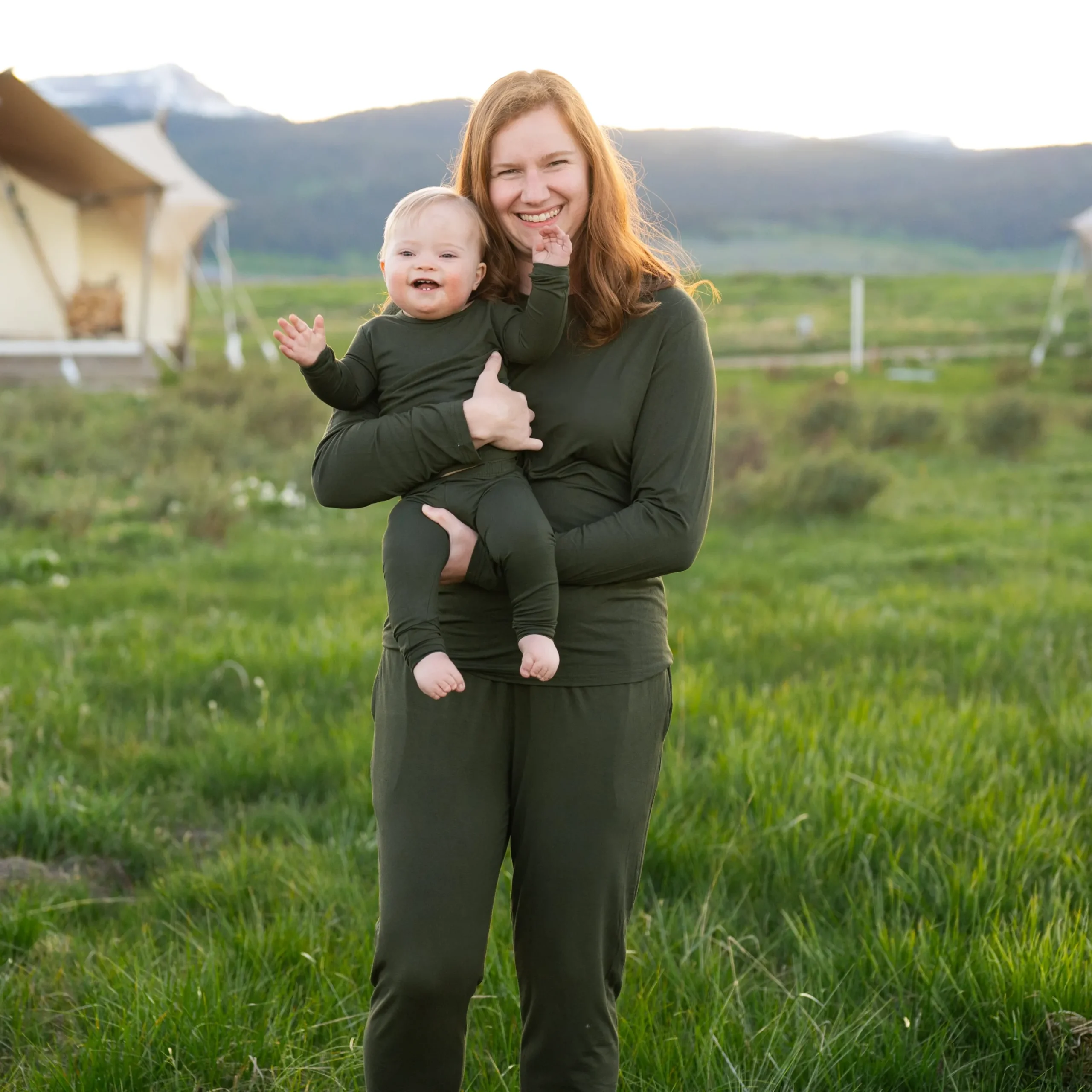Kyte Baby Long Sleeve Pajamas in Fir