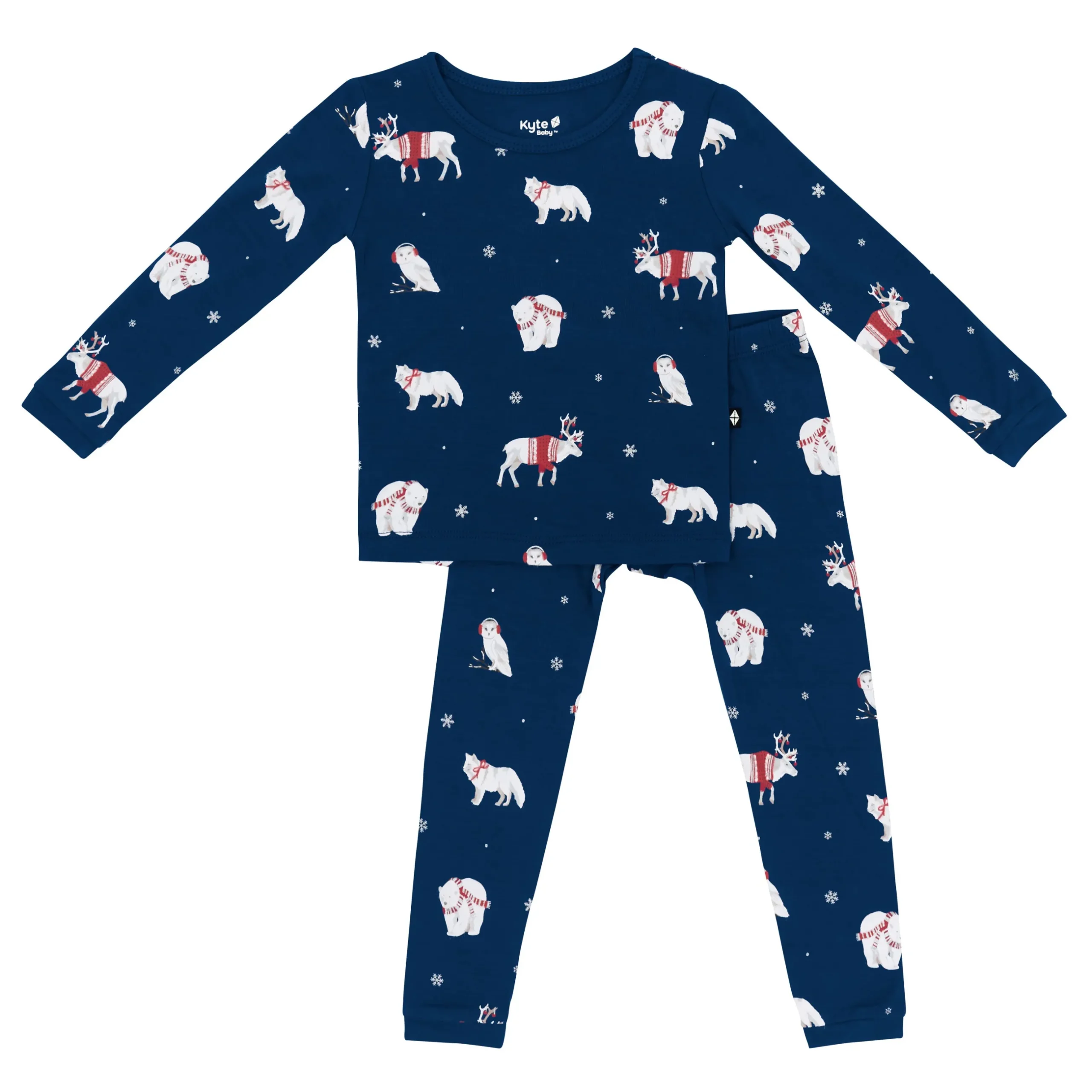 Clearance Kyte Baby Long Sleeve Pajamas in Frosty Friends