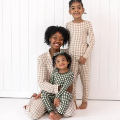 Discount Kyte Baby Long Sleeve Pajamas in Gingham Fir