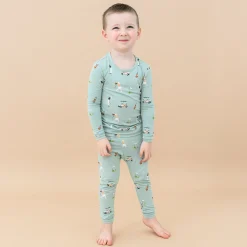 Online Kyte Baby Long Sleeve Pajamas in Golf