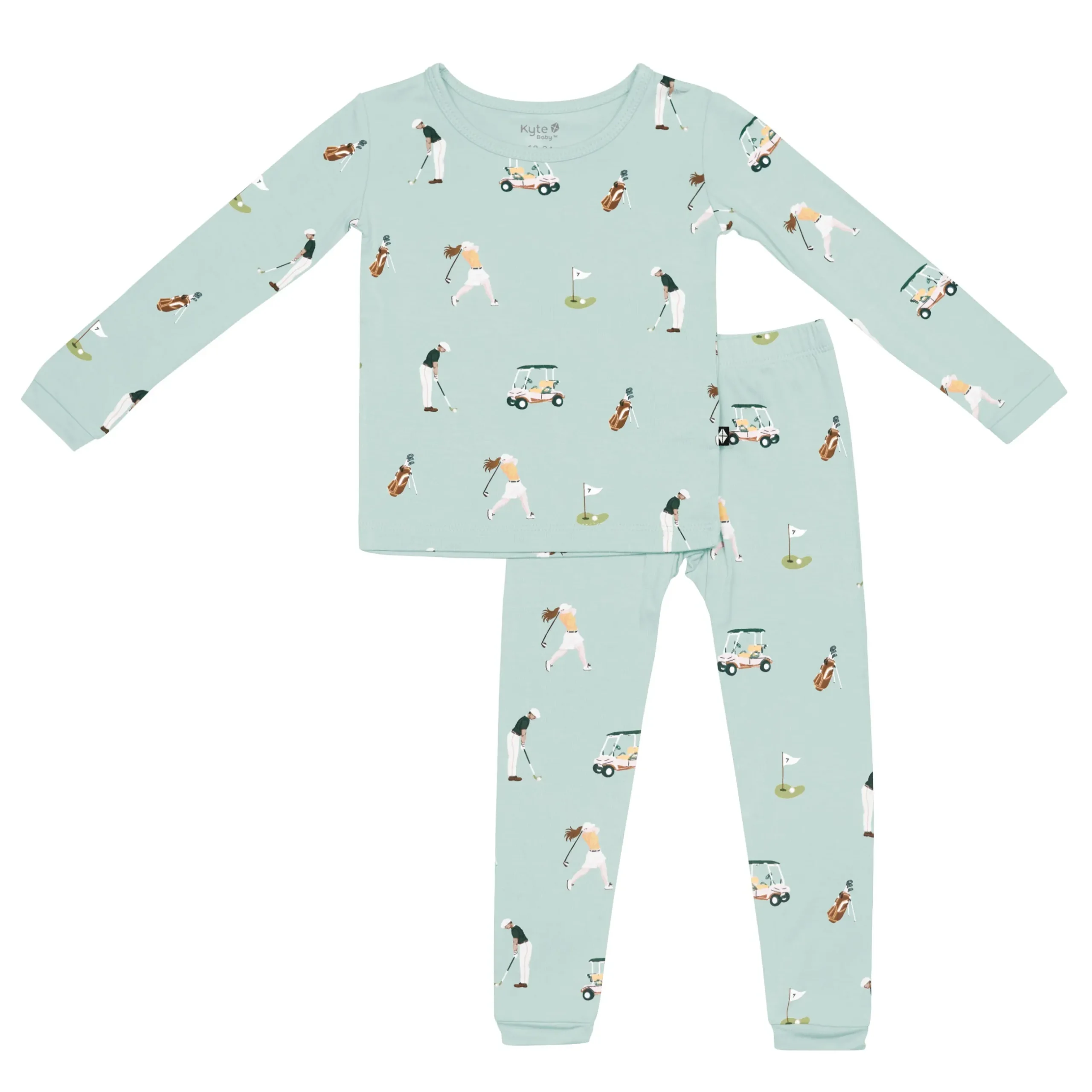 Online Kyte Baby Long Sleeve Pajamas in Golf