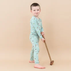 Online Kyte Baby Long Sleeve Pajamas in Golf