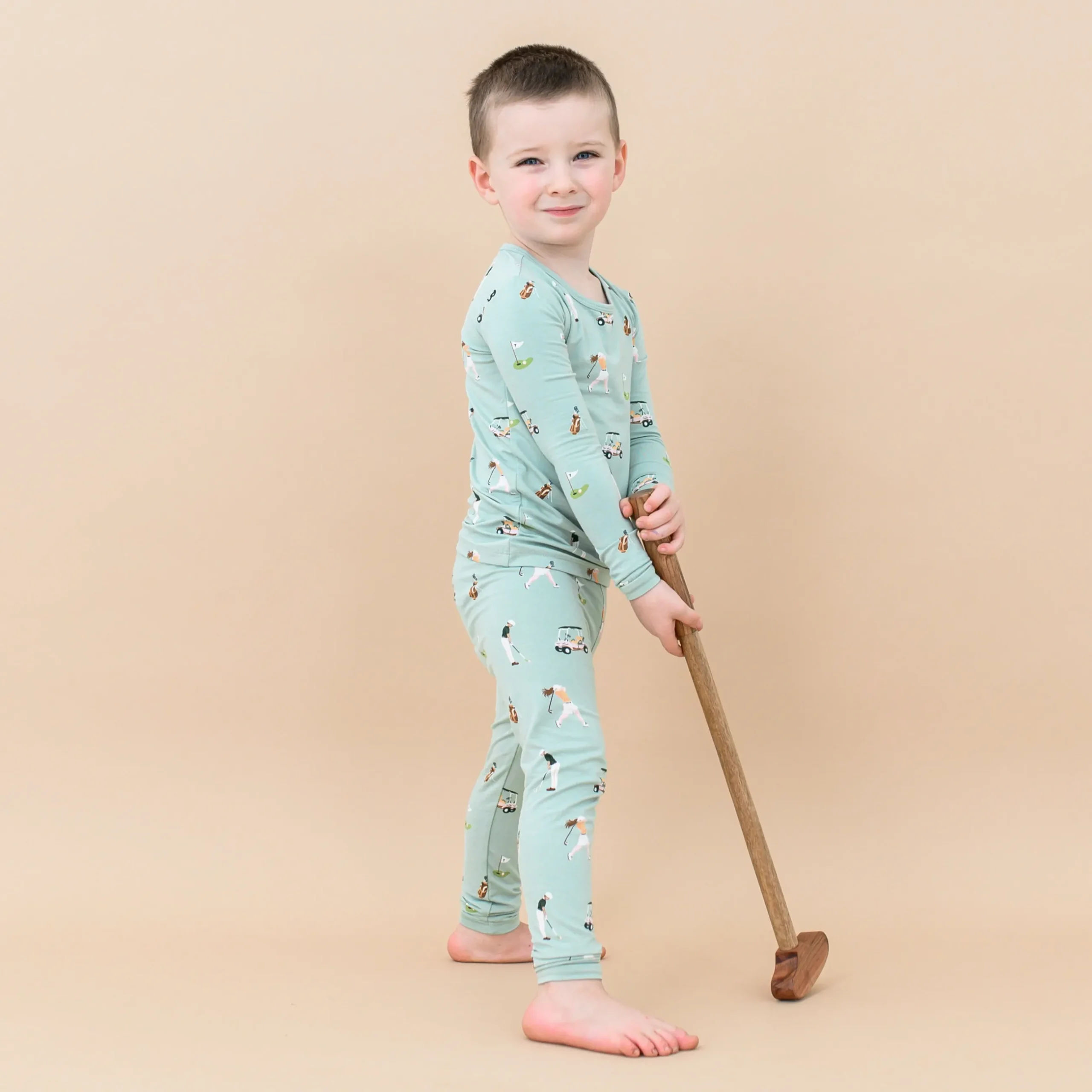 Online Kyte Baby Long Sleeve Pajamas in Golf