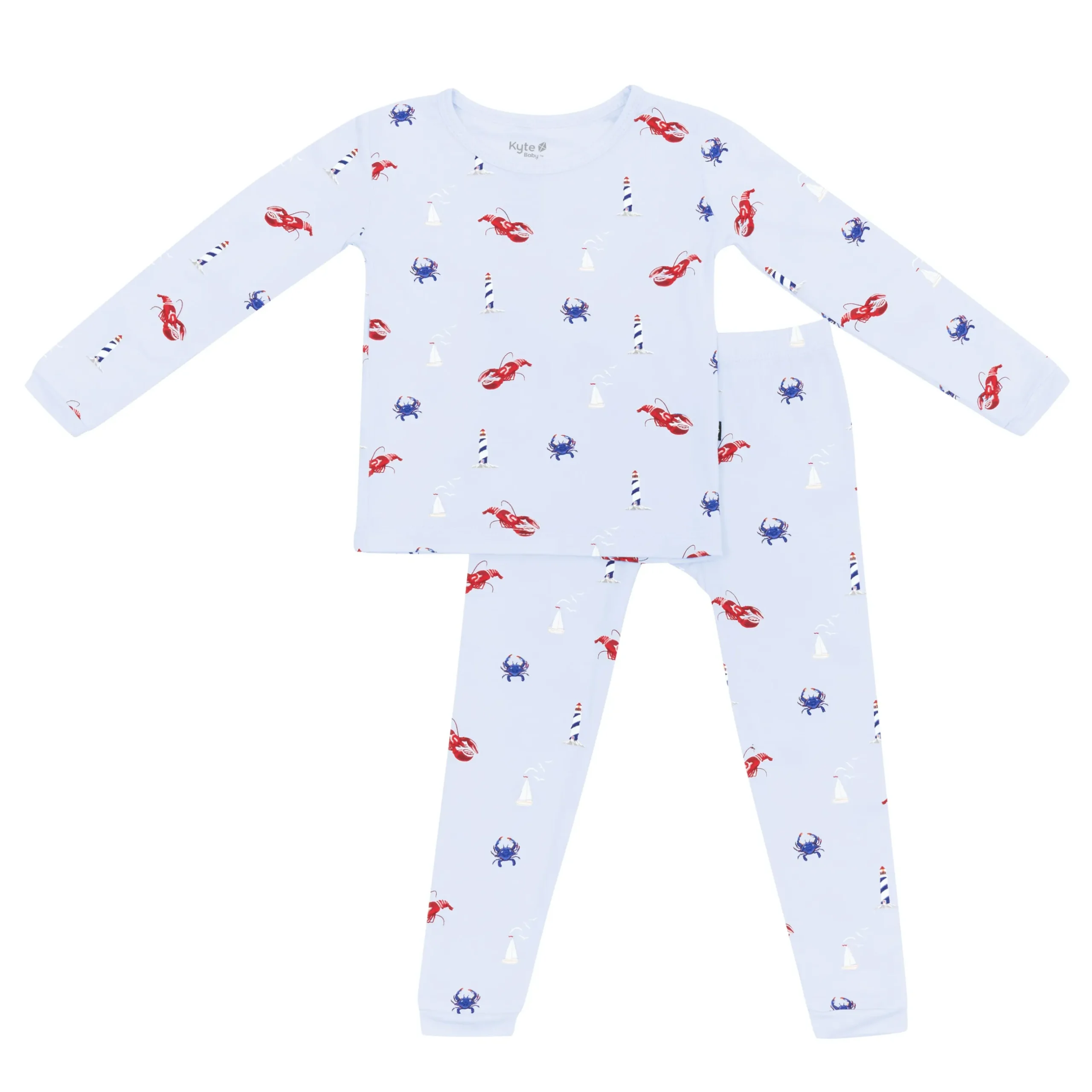 Hot Kyte Baby Long Sleeve Pajamas in Harbor