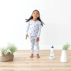 Hot Kyte Baby Long Sleeve Pajamas in Harbor