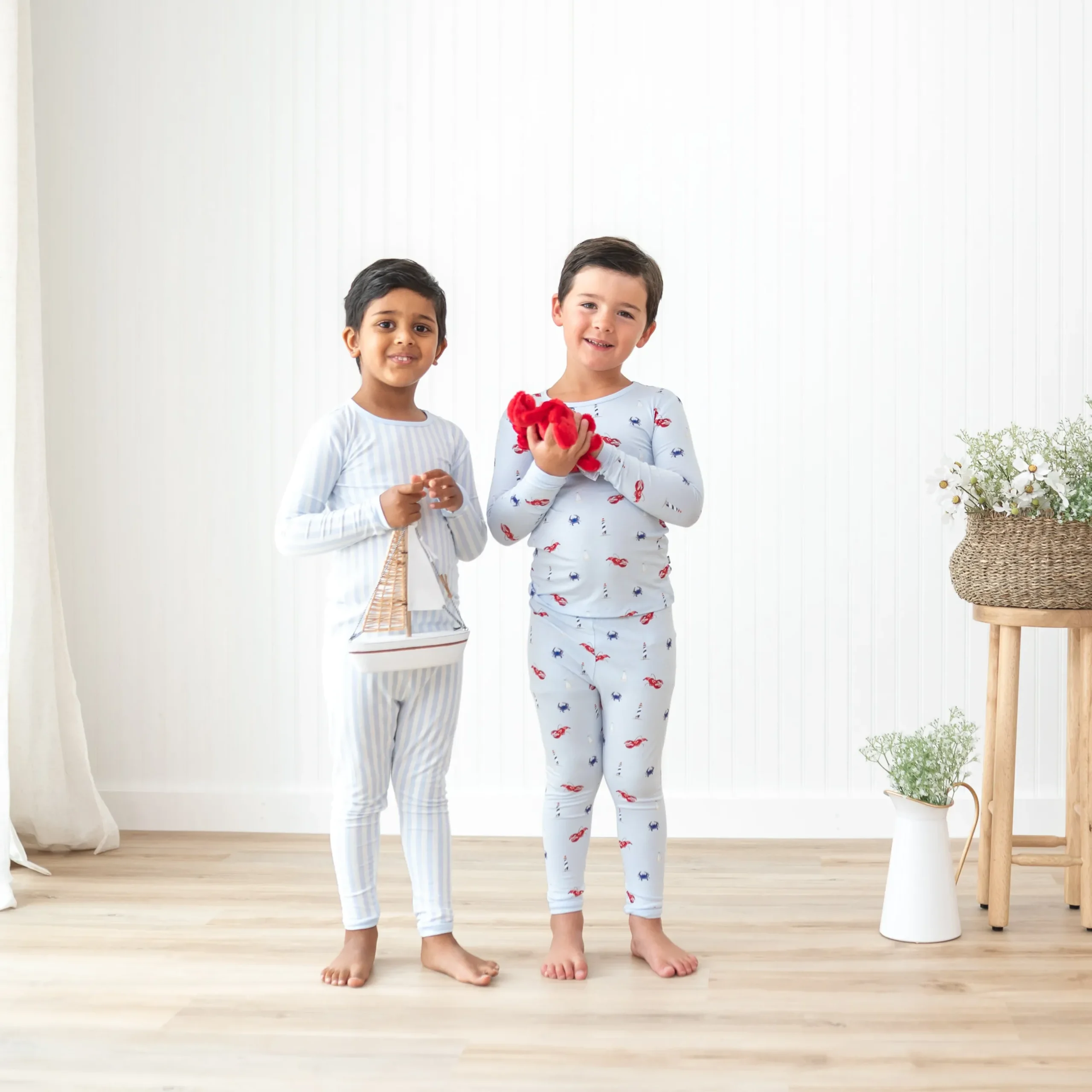Hot Kyte Baby Long Sleeve Pajamas in Harbor