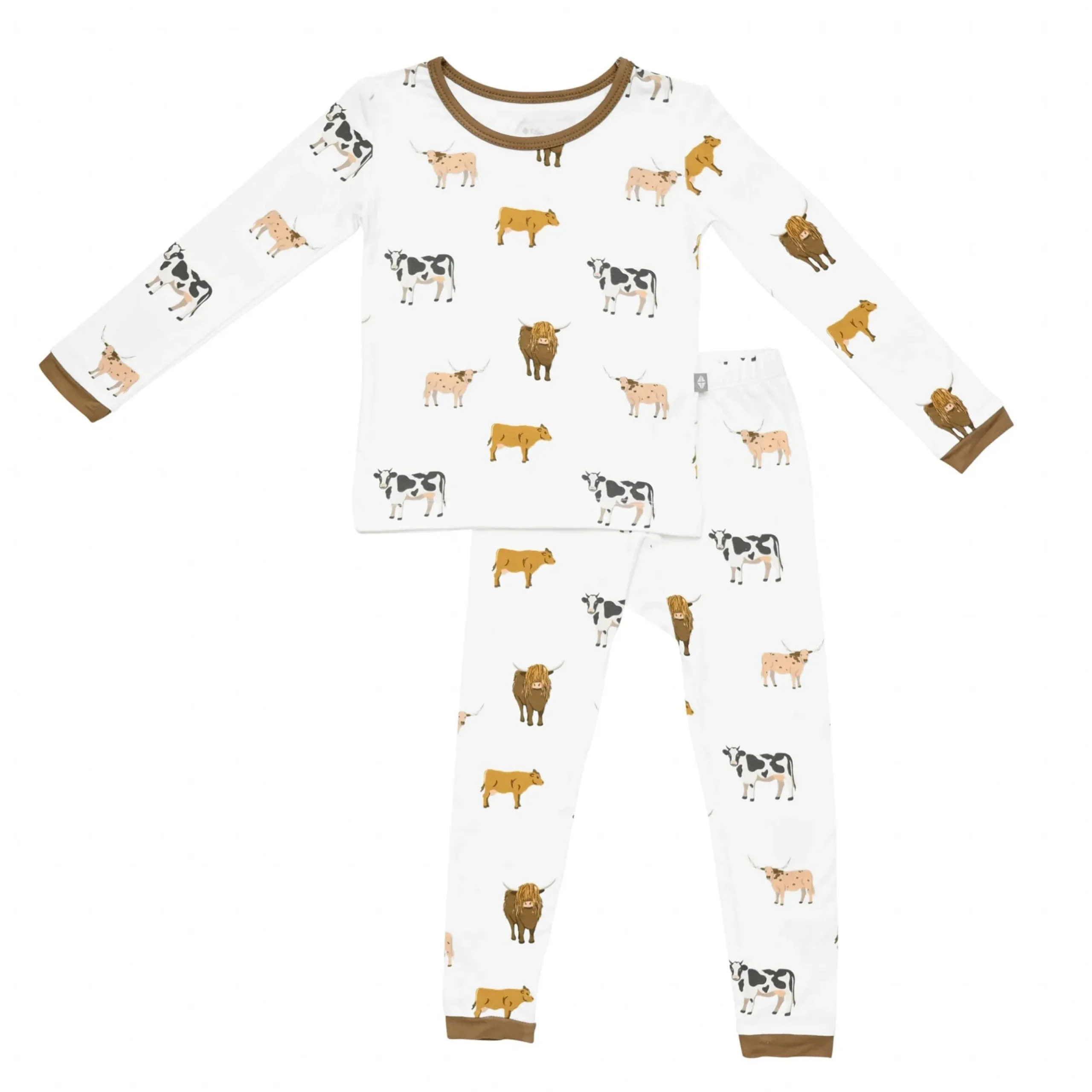 Online Kyte Baby Long Sleeve Pajamas in Moo