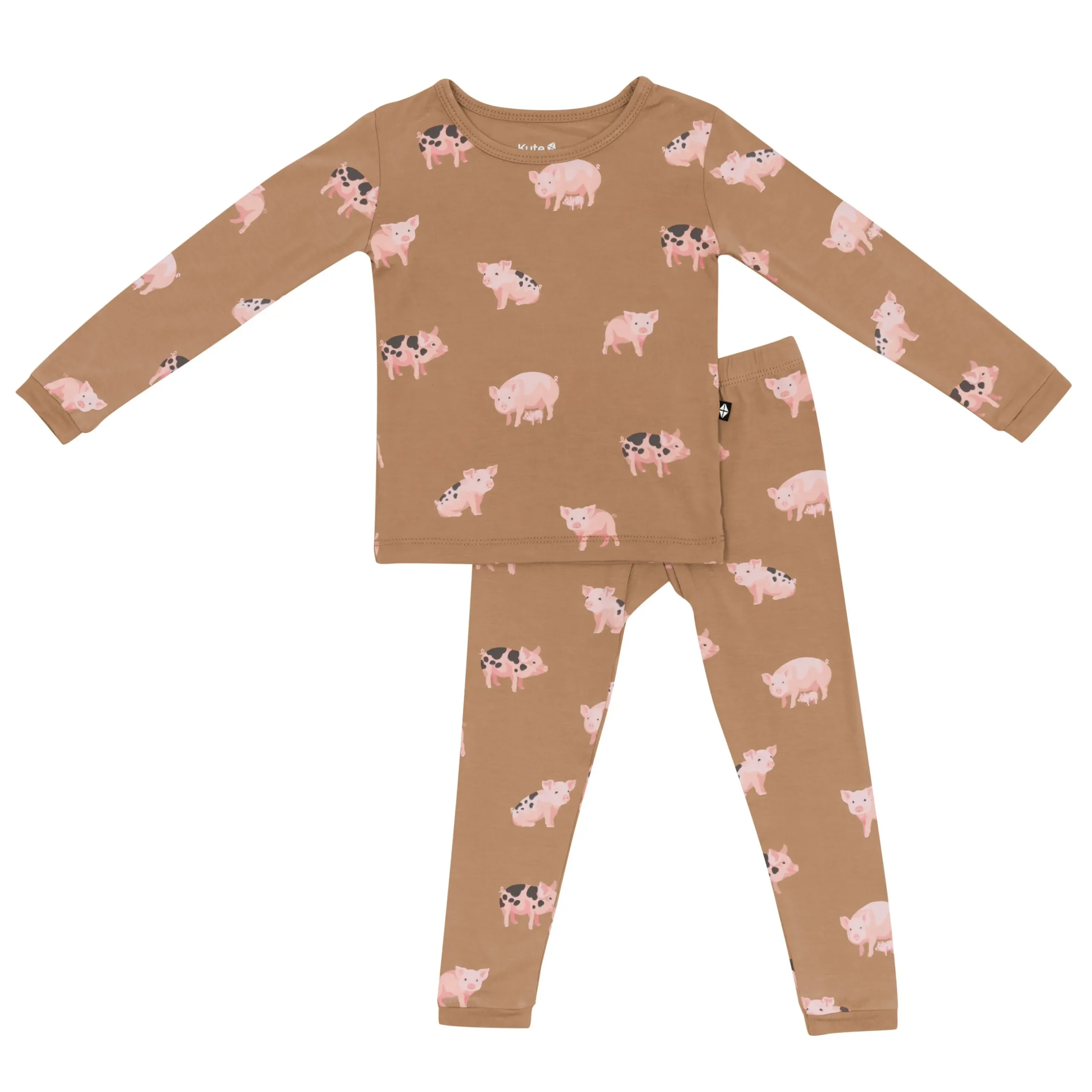 Hot Kyte Baby Long Sleeve Pajamas in Pig
