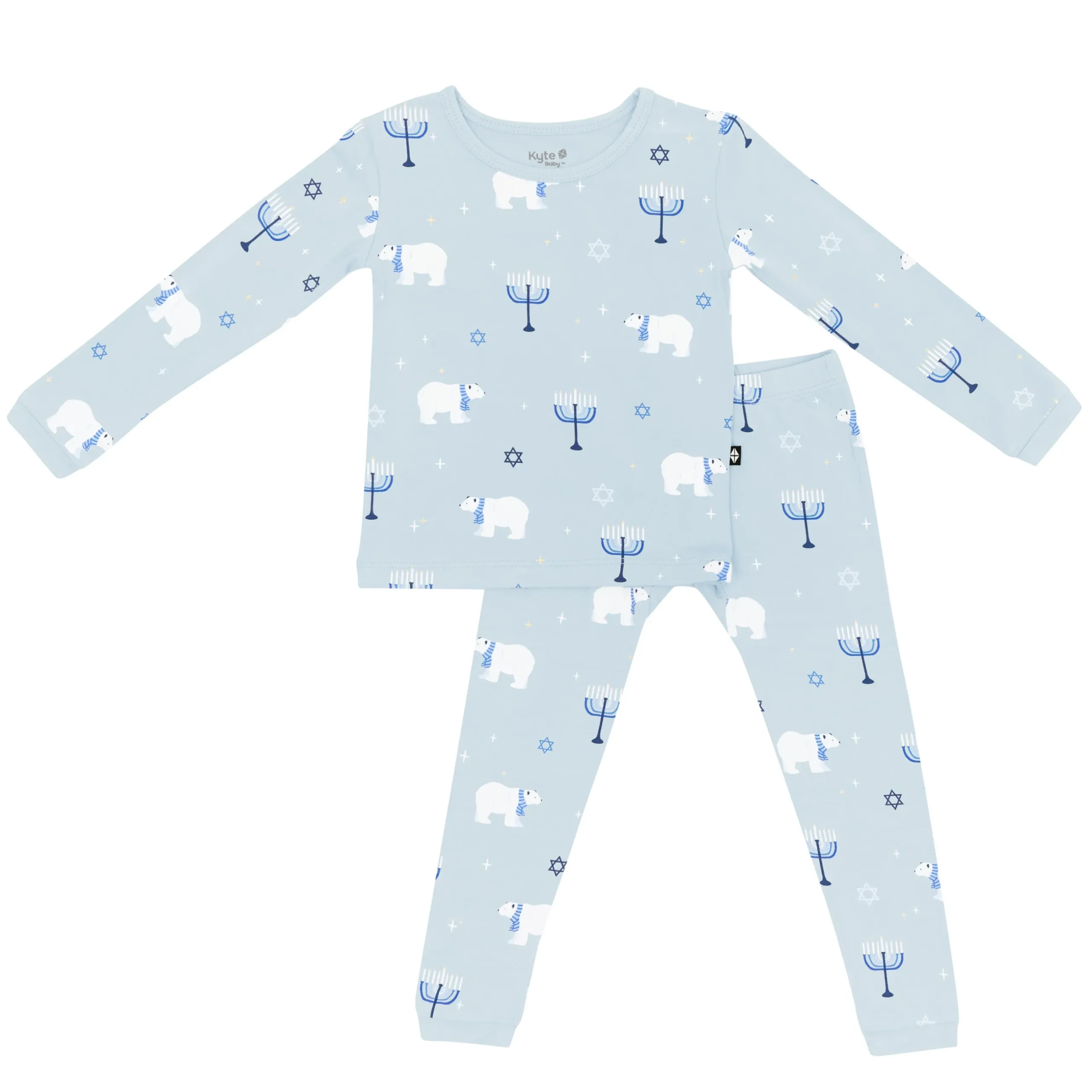 New Kyte Baby Long Sleeve Pajamas in Polar Lights