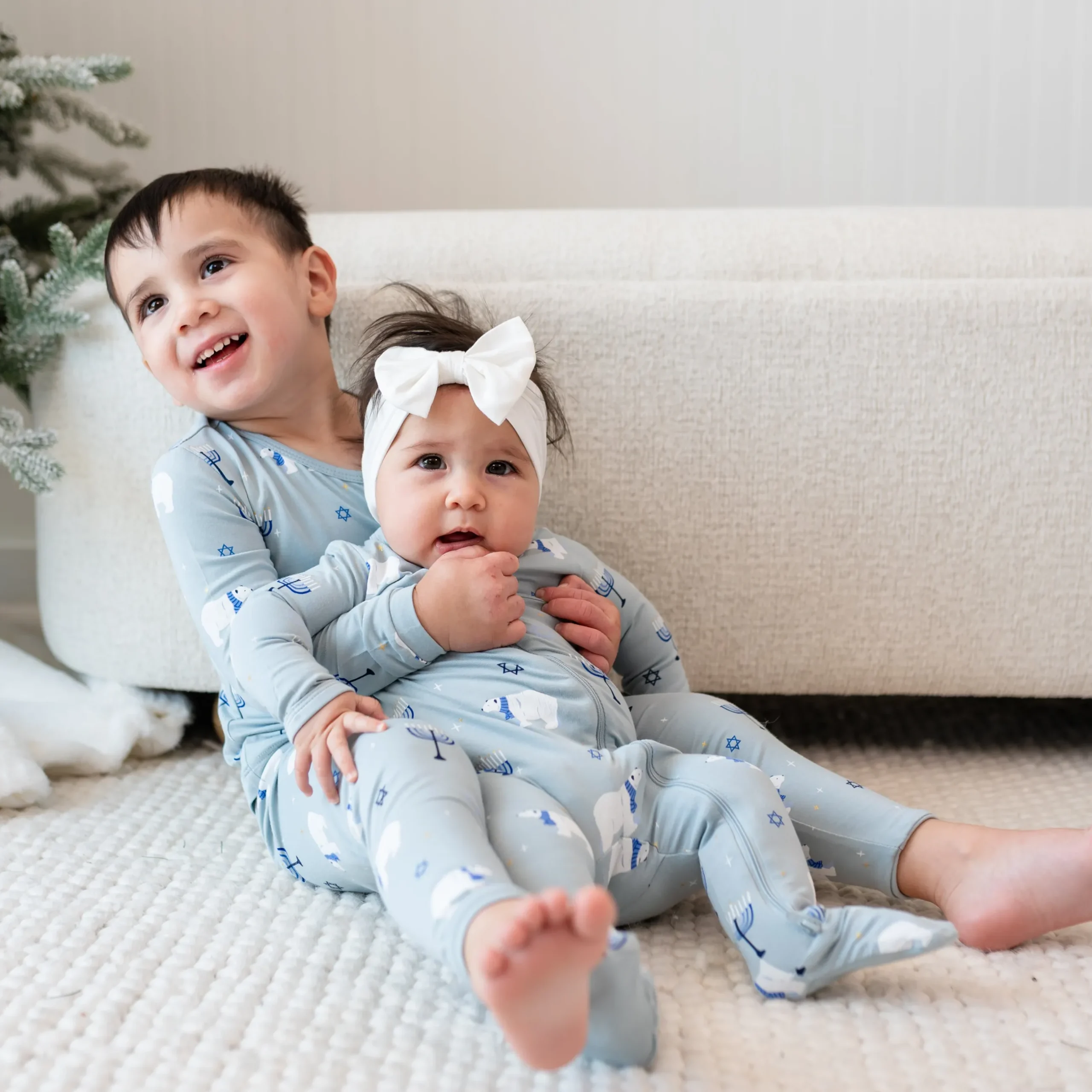 New Kyte Baby Long Sleeve Pajamas in Polar Lights