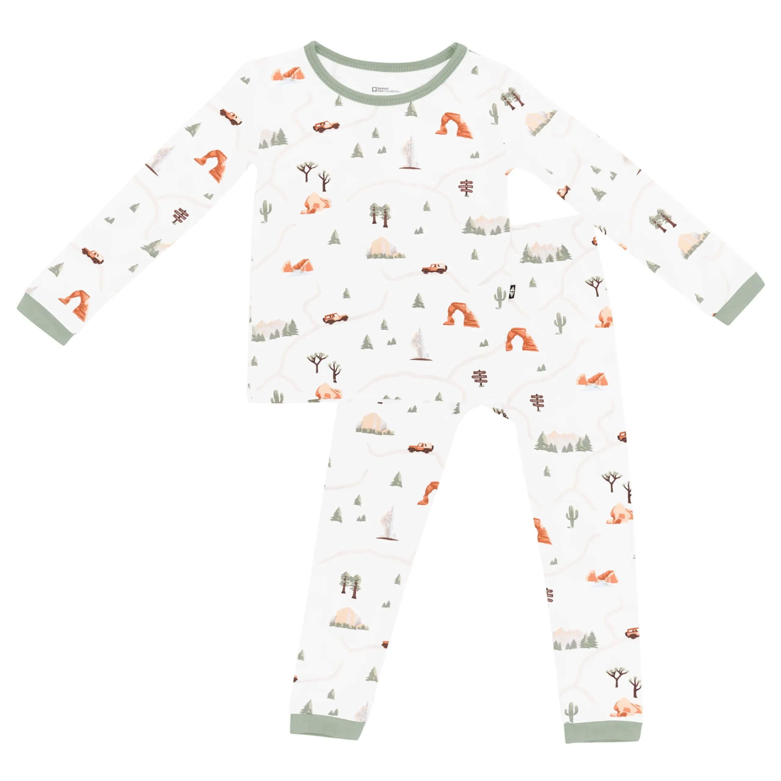 Hot Kyte Baby Long Sleeve Pajamas in Road Trip