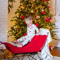 Best Kyte Baby Long Sleeve Pajamas in Santa Sleigh
