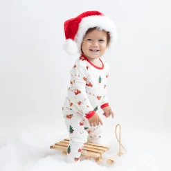 Best Kyte Baby Long Sleeve Pajamas in Santa Sleigh