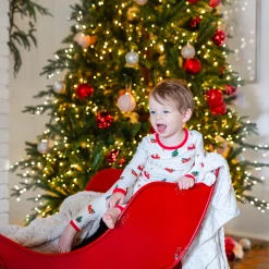 Best Kyte Baby Long Sleeve Pajamas in Santa Sleigh