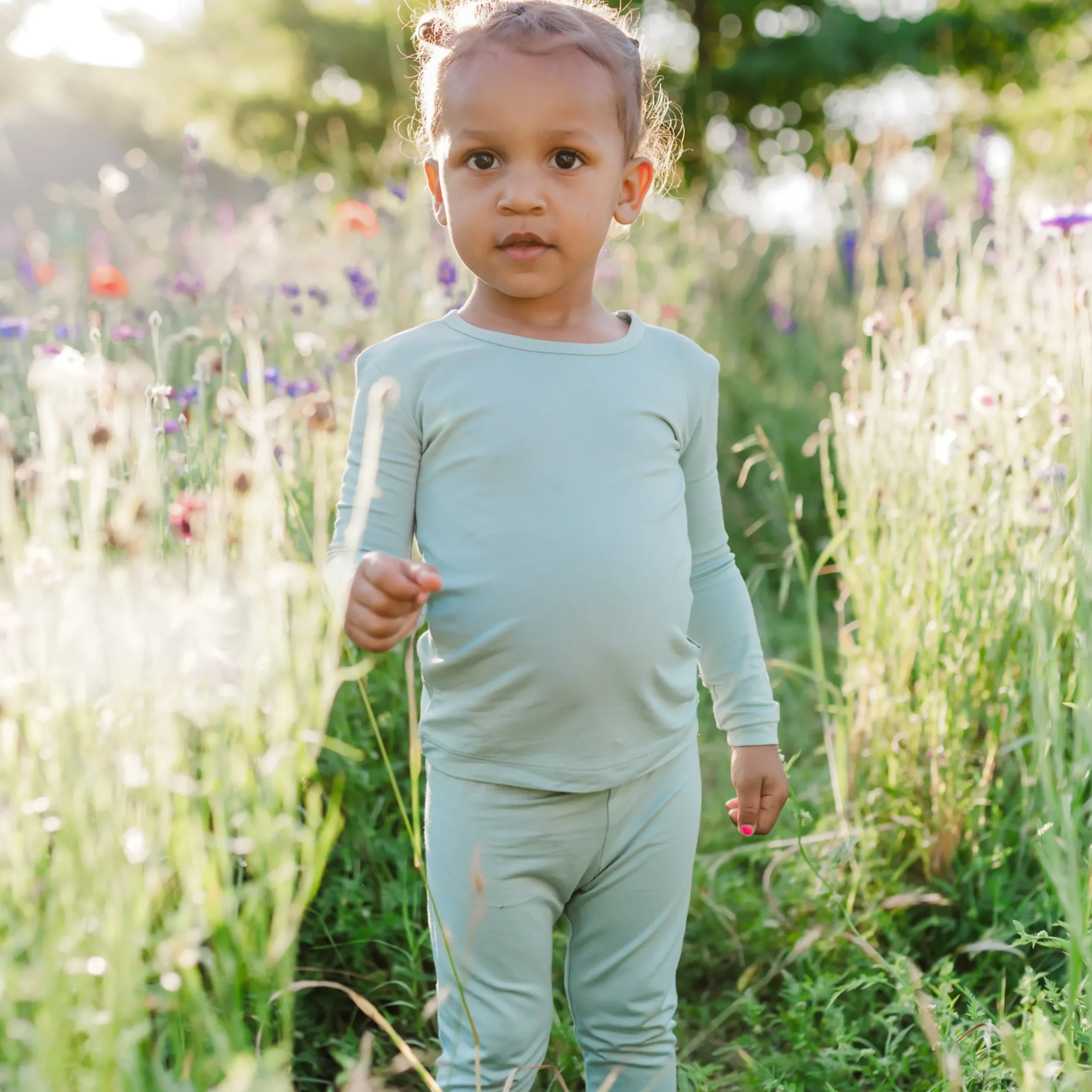 Clearance Kyte Baby Long Sleeve Pajamas in Sage
