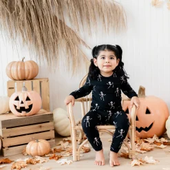 Clearance Kyte Baby Long Sleeve Pajamas in Skeleton