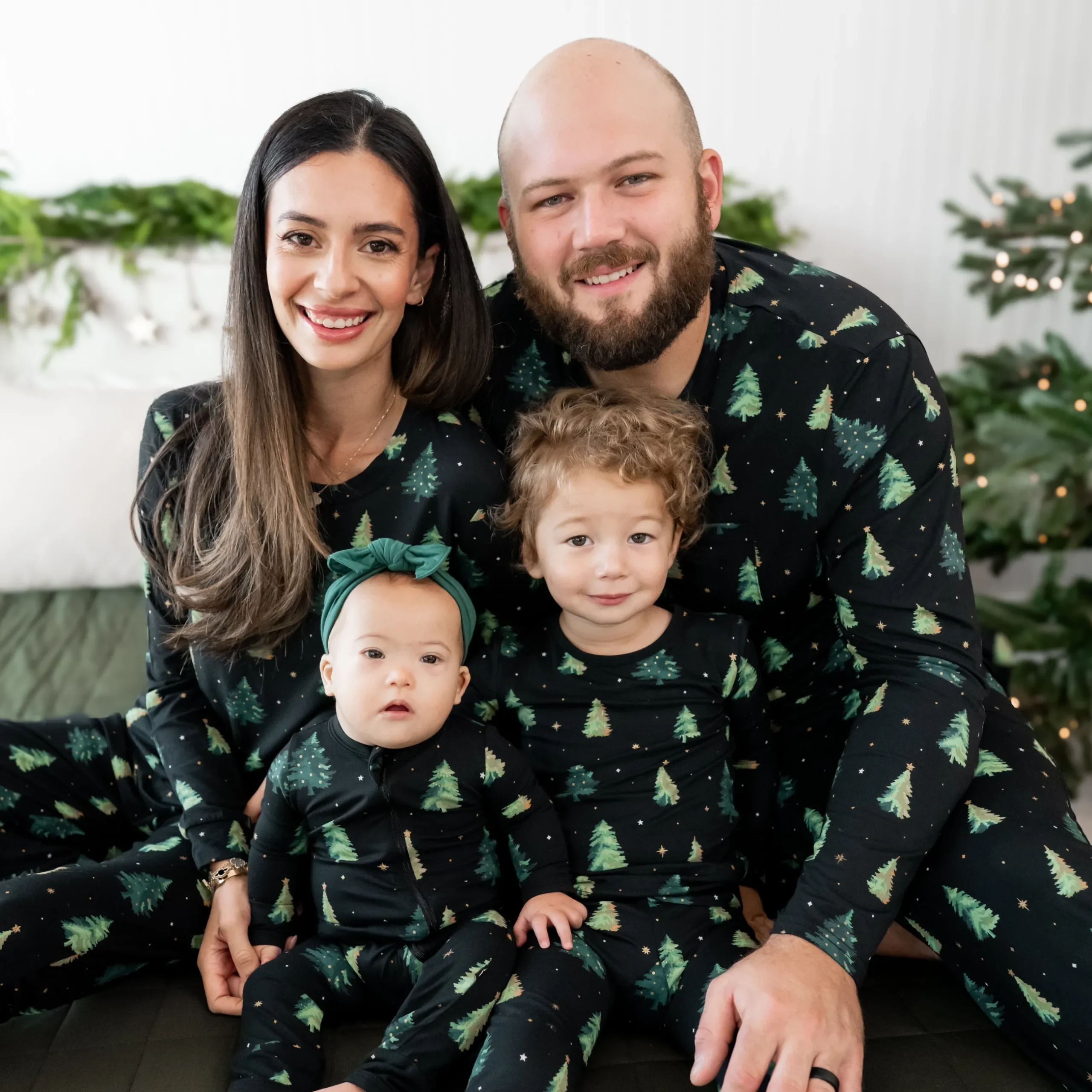 Clearance Kyte Baby Long Sleeve Pajamas in Twinkle Tree