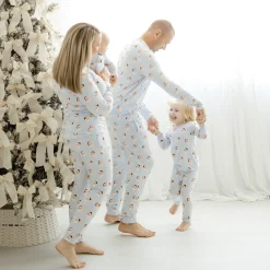 Discount Kyte Baby Long Sleeve Pajamas in Vintage Santa