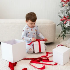 Discount Kyte Baby Long Sleeve Pajamas in Vintage Santa