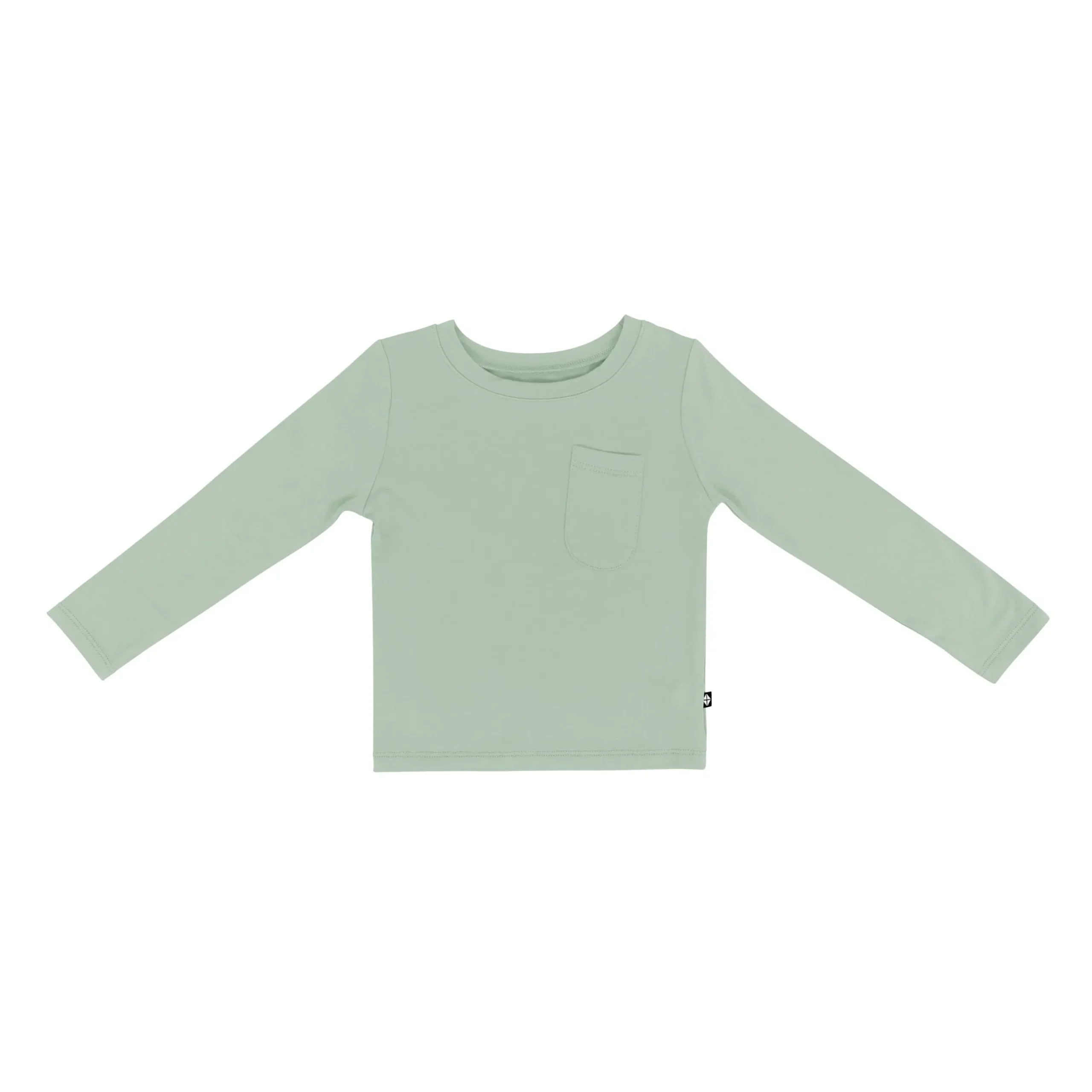 Outlet Kyte Baby Long Sleeve Toddler Crew Neck Tee in Thyme
