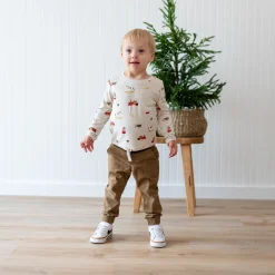 Kyte Baby Long Sleeve Toddler Crew Neck Tee in Vintage Toys