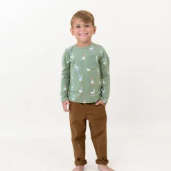Discount Kyte Baby Long Sleeve Toddler Crew Neck Tee in Silly Goose
