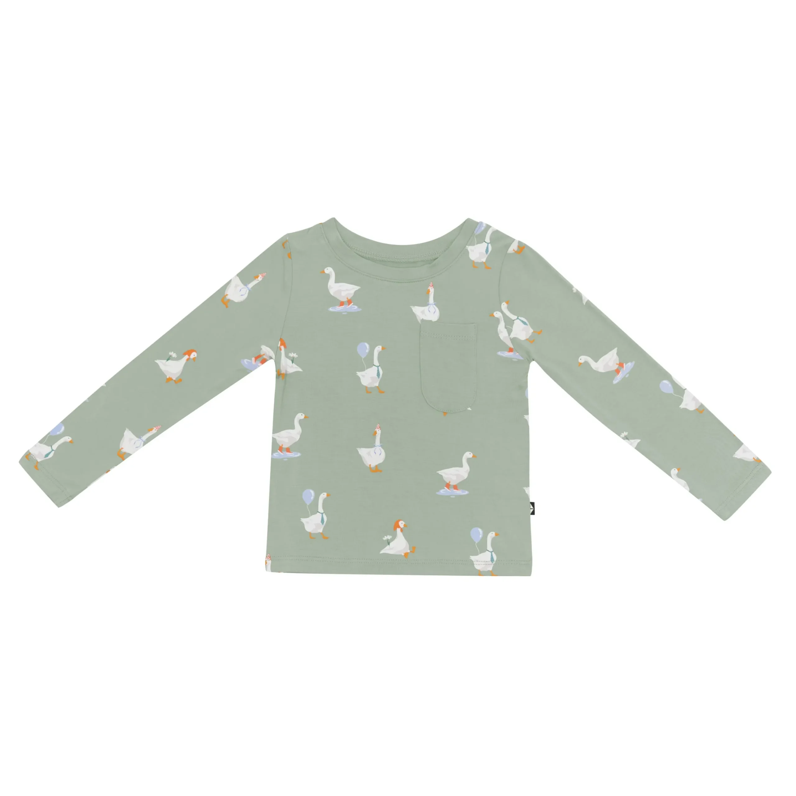 Discount Kyte Baby Long Sleeve Toddler Crew Neck Tee in Silly Goose