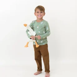 Discount Kyte Baby Long Sleeve Toddler Crew Neck Tee in Silly Goose