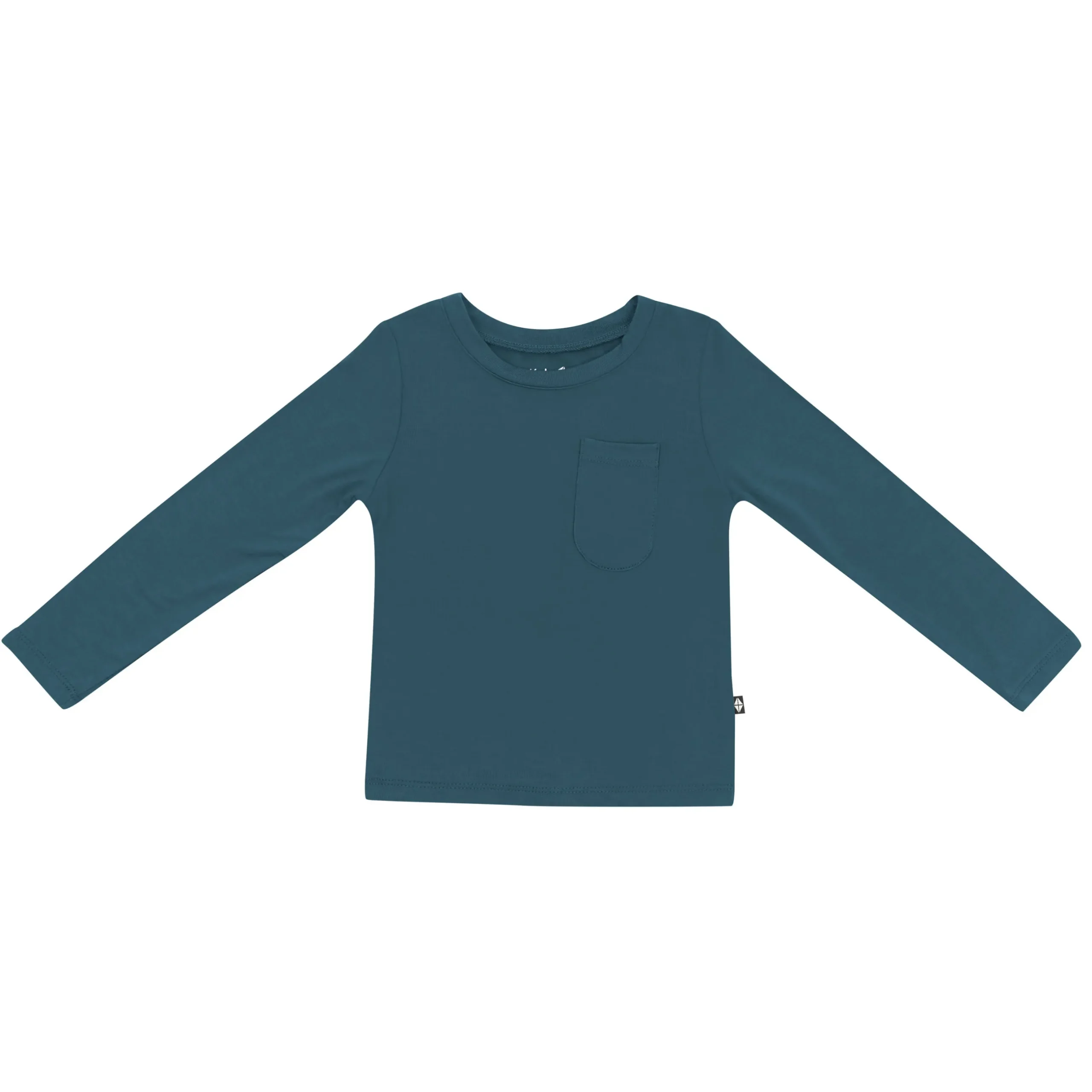 Outlet Kyte Baby Long Sleeve Toddler Crew Neck Tee in Atlantic