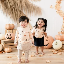 Outlet Kyte Baby Long Sleeve Toddler Crew Neck Tee in Bewitched