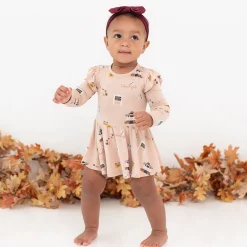 Sale Kyte Baby Long Sleeve Twirl Bodysuit Dress in Gilmore Girls