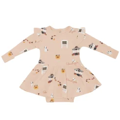 Sale Kyte Baby Long Sleeve Twirl Bodysuit Dress in Gilmore Girls