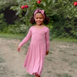 Best Kyte Baby Long Sleeve Twirl Dress in Apple Blossom