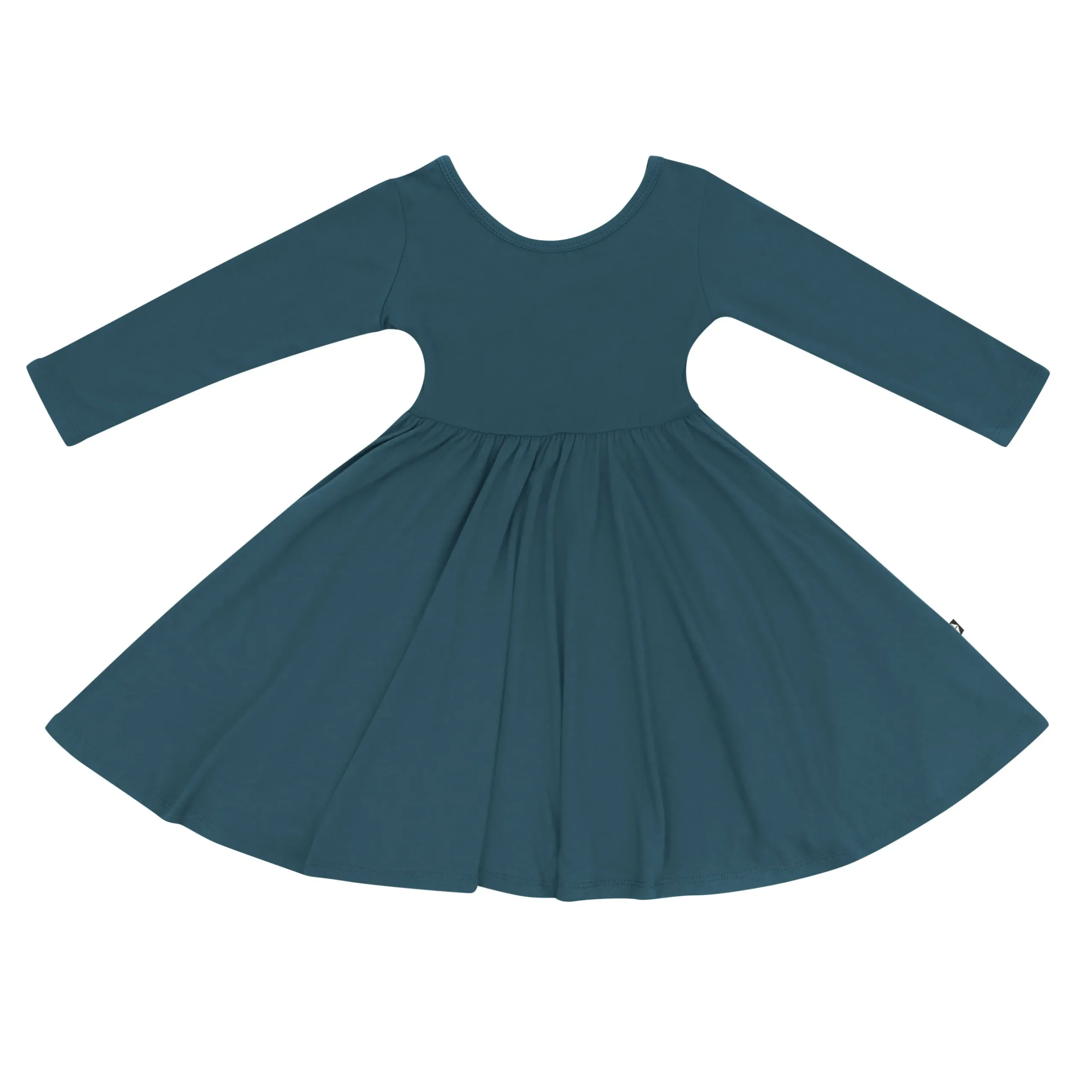 Outlet Kyte Baby Long Sleeve Twirl Dress in Atlantic