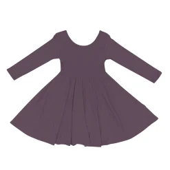Best Kyte Baby Long Sleeve Twirl Dress in Currant