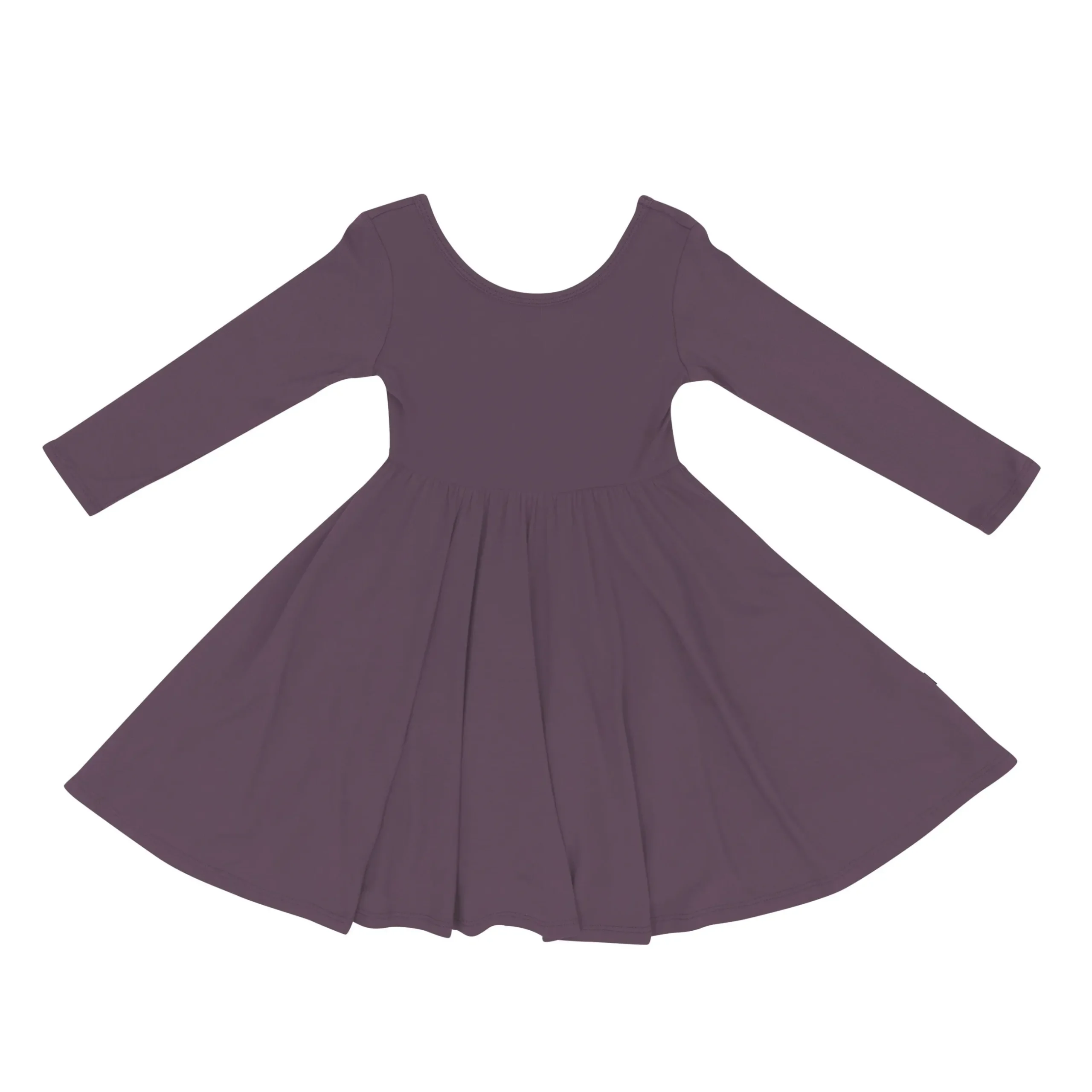 Best Kyte Baby Long Sleeve Twirl Dress in Currant
