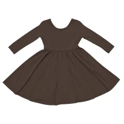 Sale Kyte Baby Long Sleeve Twirl Dress in Espresso