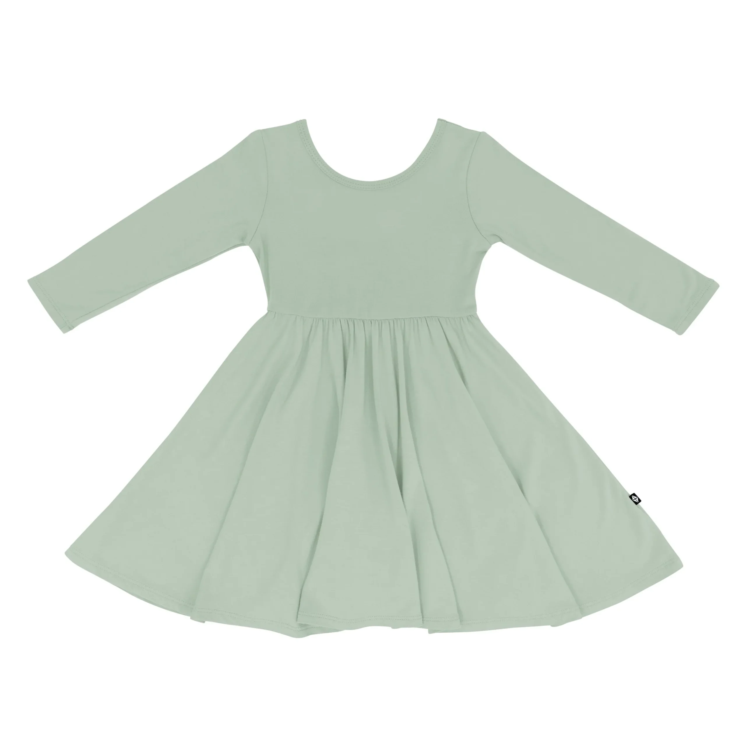 Sale Kyte Baby Long Sleeve Twirl Dress in Thyme