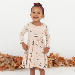 Clearance Kyte Baby Long Sleeve Twirl Dress in Gilmore Girls