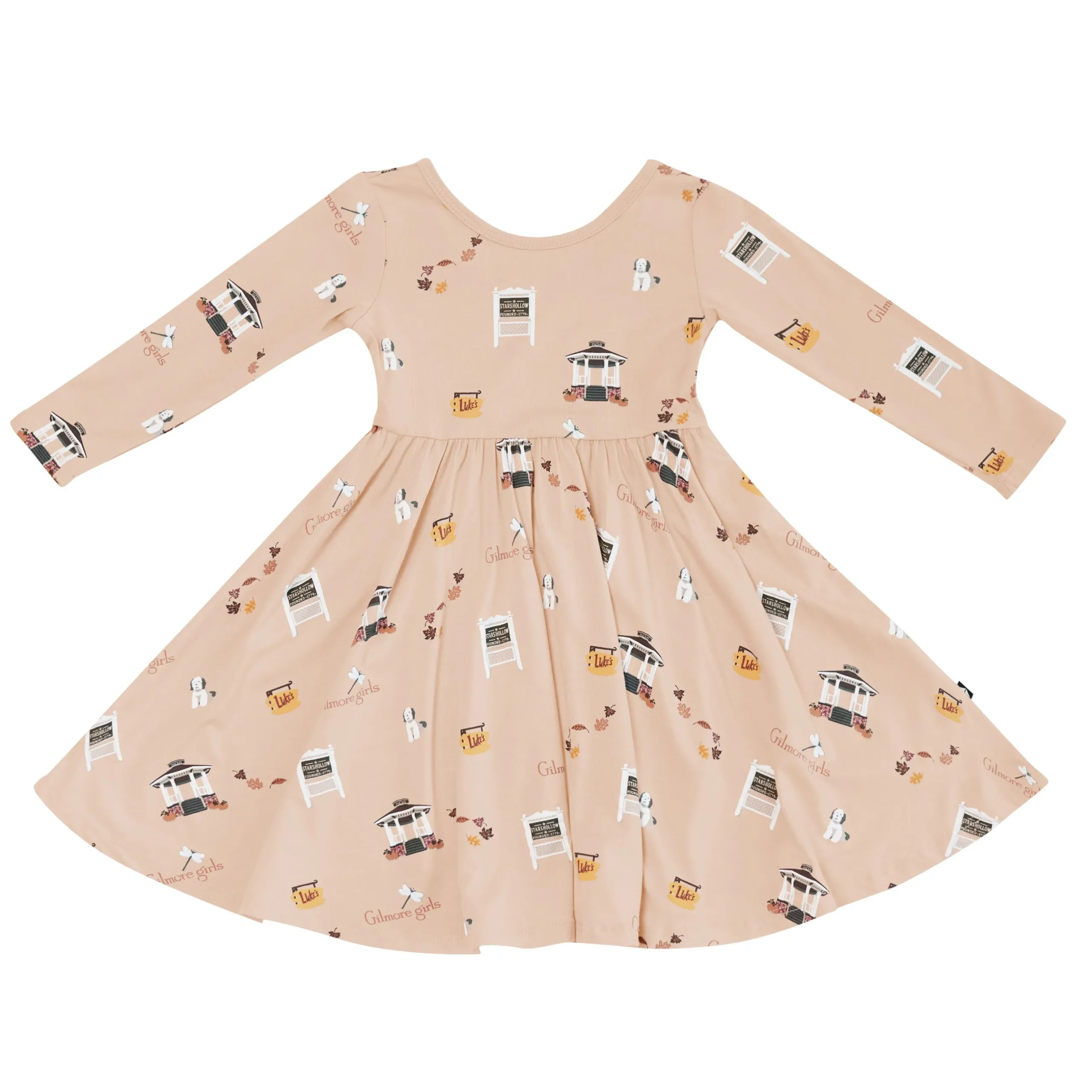 Clearance Kyte Baby Long Sleeve Twirl Dress in Gilmore Girls