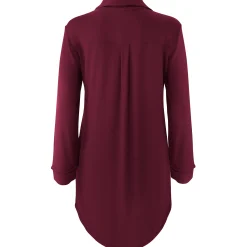 Clearance Kyte Baby Long Sleeve Women’s Nightshirt in Burgundy