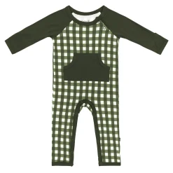 Outlet Kyte Baby Longall in Gingham Fir