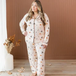 New Kyte Baby Long-Sleeved Women's Pajama Set in Bewitched