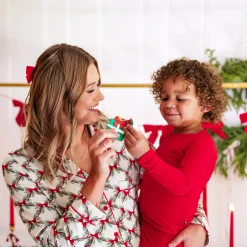 Hot Kyte Baby Long-Sleeved Women's Pajama Set in Holiday Bow
